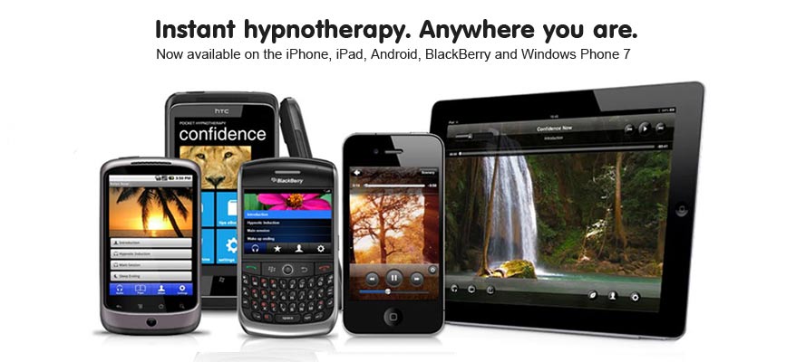 Hypnosis apps for iPhone, iPad, Android and Blackberry
