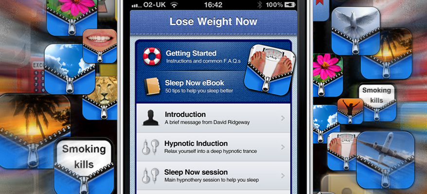 Hypnosis apps for iPhone, iPad, Android and Blackberry